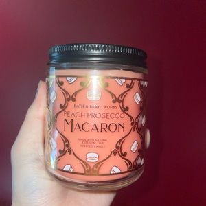 Bath and Body Works Peach Prosecco Macaron Single Wick Candle